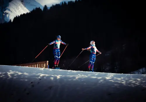 Biathlon femminile: sci di fondo e carabina